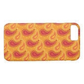 Coques Case-Mate iPhone Oriental Orange Perse Motif Paisley (Dos (Horizontal))