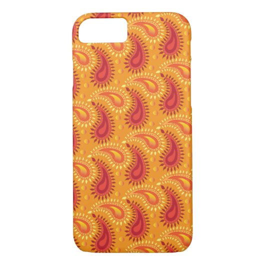 Coques Case-Mate iPhone Oriental Orange Perse Motif Paisley (Dos)