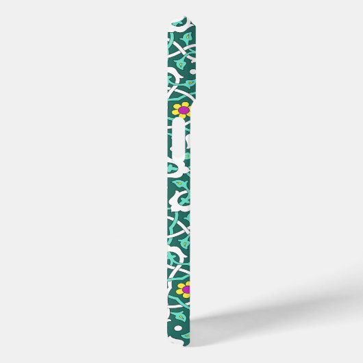 Coques Case-Mate iPhone Oriental Vert Blanc Ottoman Vin Turc Motif (Verso / Droite)