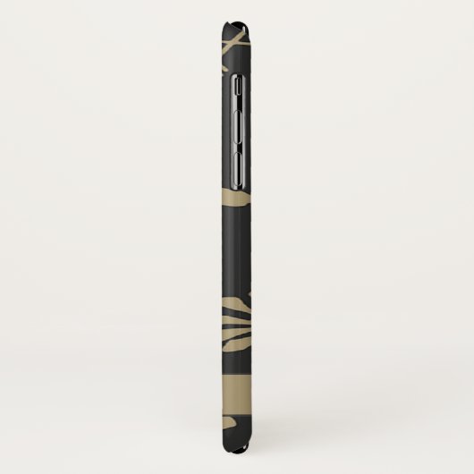 Coques Case-Mate iPhone Originale noire et beige (Dos/Gauche)