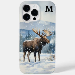 Coque Pour Pour iPhone 14 Pro Max Orignal au pinceau aquarelle dans la nature hivern