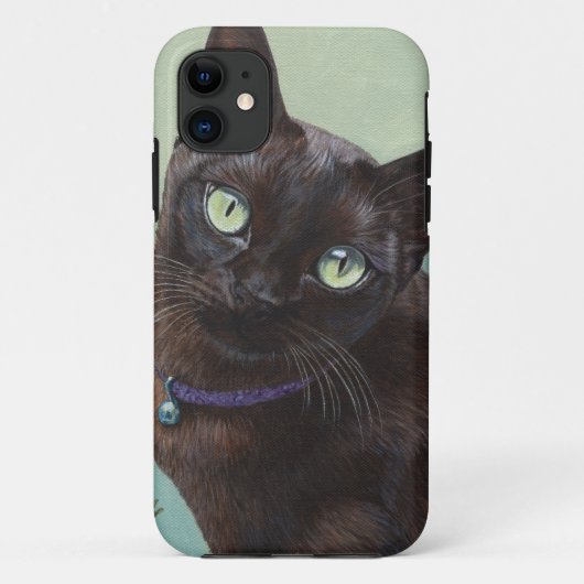 Coques Case-Mate iPhone Orignaux noirs de chat birman (Dos)