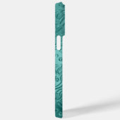 Coques Case-Mate iPhone ORNAMATION DE REGARDE MÉTALLIQUE turquoise (Verso / Droite)