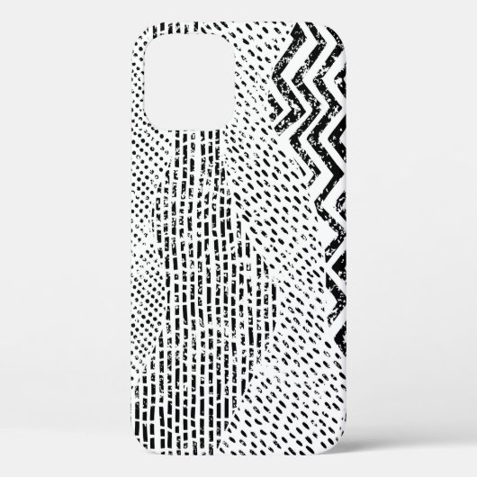 Coques Case-Mate iPhone Ornament noir blanc Wavwork (Verso)
