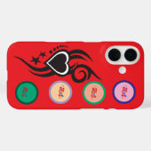 Coques Case-Mate iPhone Ornamental Floral Heart Tattoo  (Verso (horizontal))