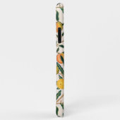 Coques Case-Mate iPhone Ornement blanc de grenade de fruit William Morris (Dos/Droite)