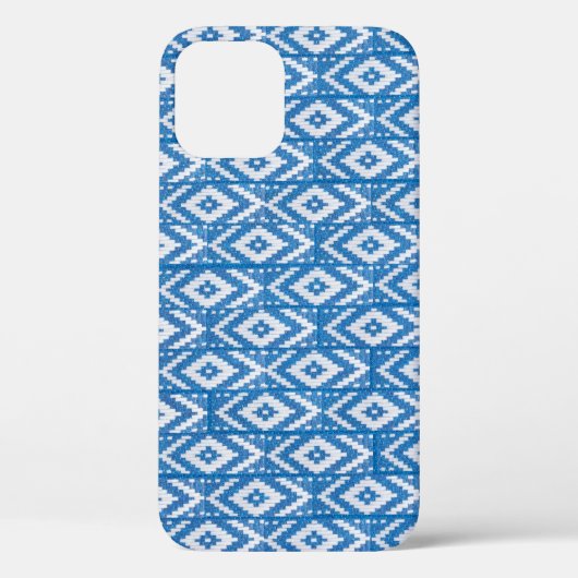 Coques Case-Mate iPhone ornement ethnique sur lin naturel textile (Verso)