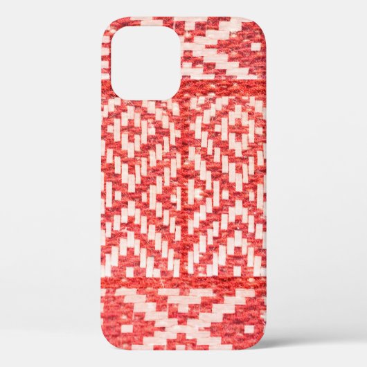 Coques Case-Mate iPhone ornement ethnique sur lin naturel textile (Verso)