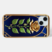 Coques Case-Mate iPhone Ornement Rose Dorée Artwork (Verso (horizontal))
