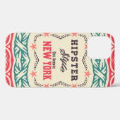 Coques Case-Mate iPhone Ornements baroques et détails floraux, carte Hipst (Verso (horizontal))