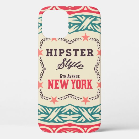 Coques Case-Mate iPhone Ornements baroques et détails floraux, carte Hipst (Verso)