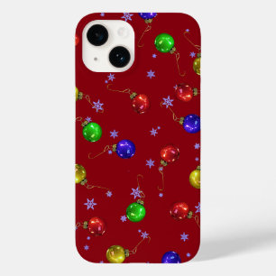 Coque Pour iPhone 14 Ornements de boule et neige