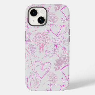 Coque Pour iPhone 14 ornements mariages motif 02