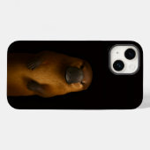 Coques Case-Mate iPhone Ornithorynque élégant Black 4 Luxe iPhone 14 Mate (Verso (horizontal))