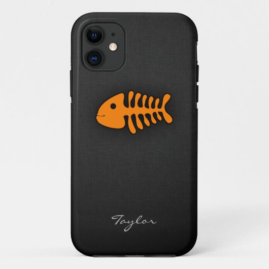 Coques Case-Mate iPhone Os de poisson orange (Dos)