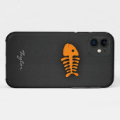 Coques Case-Mate iPhone Os de poisson orange (Dos (Horizontal))
