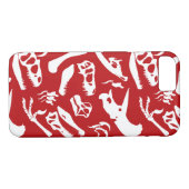 Coques Case-Mate iPhone Os Dinosaures (Rouge) (Dos (Horizontal))
