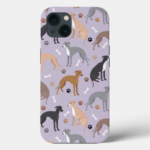 Case-Mate iPhone Case Os et pattes de chien gris italien