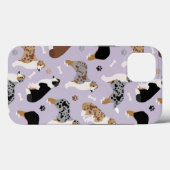 Coques Case-Mate iPhone Os et pattes des bergers australiens (Verso (horizontal))