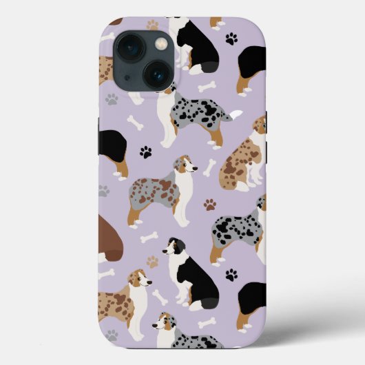 Coques Case-Mate iPhone Os et pattes des bergers australiens (Verso)
