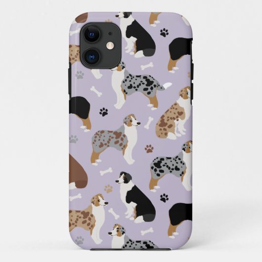 Coques Case-Mate iPhone Os et pattes des bergers australiens (Dos)