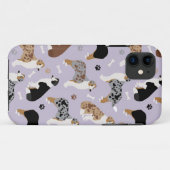 Coques Case-Mate iPhone Os et pattes des bergers australiens (Dos (Horizontal))