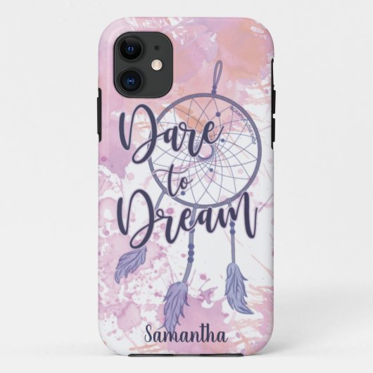 Coques Case-Mate iPhone Oser rêver Aquarelle Dreamcatcher - GLS (Dos)