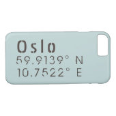 Coques Case-Mate iPhone Oslo Latitude Longitude (Dos (Horizontal))