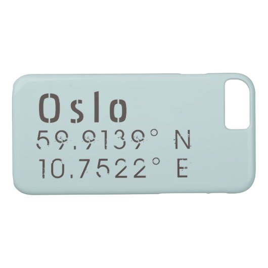 Coques Case-Mate iPhone Oslo Latitude Longitude (Dos (Horizontal))