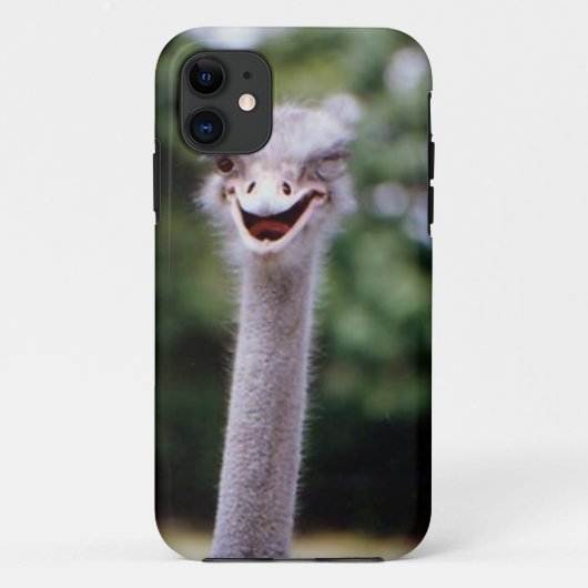Coques Case-Mate iPhone Ostrich Winking - Drôle (Dos)