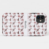 Coques Case-Mate iPhone Ostriches et kangourous, personnalisables (Dos (Horizontal))