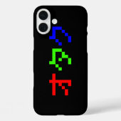Coques Case-Mate iPhone OTAKU 8 bits Pixel japonais Katakana (Verso)