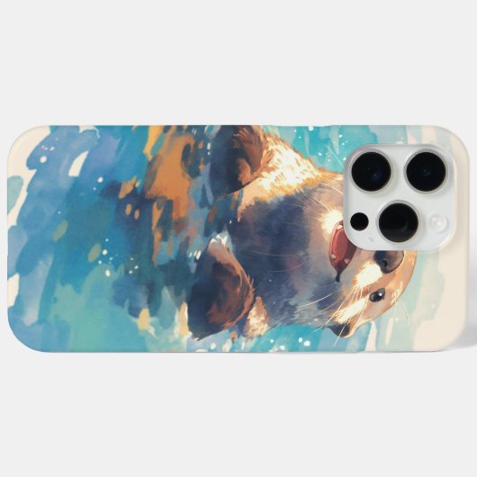 Coques Case-Mate iPhone Otter Splashant À Travers Le Soleil (Verso (horizontal))