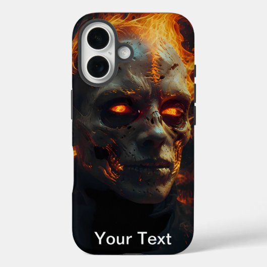 Coques Case-Mate iPhone Otterbox Inferno Zombie Skull Inferno Flame infern (Verso)