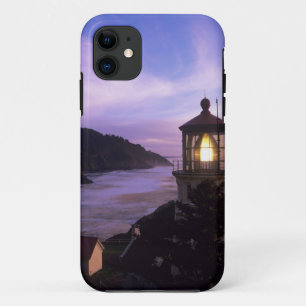 Etui iPhone Case-Mate OU, côte de l'Oregon, phare de Heceta Head, allumé