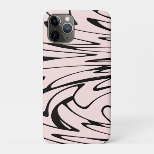 Coques Case-Mate iPhone Où l'art rencontre la pensée noir et rose (Dos)