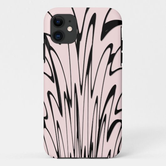 Coques Case-Mate iPhone Où l'art rencontre la pensée noir et rose (Dos)