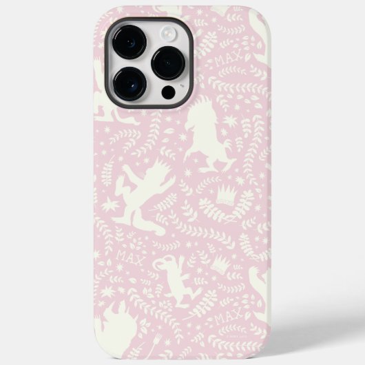 Coques Case-Mate iPhone Où les choses sauvages rose modèle floral (Verso)