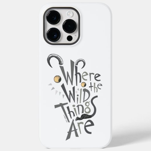 Coques Case-Mate iPhone Où les choses sauvages sont citées Graphique (Verso)