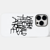 Coques Case-Mate iPhone Où sont les monstres ? | Manuscrit (Verso (horizontal))