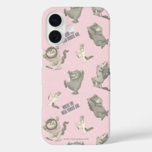 Coques iPhone 16 Où sont les monstres ? Motif Rose Star