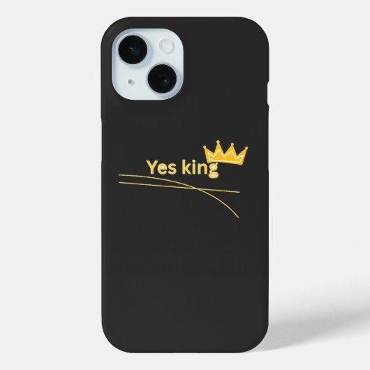 Coques Case-Mate iPhone Oui Roi Couronne Mème Drôle (Verso)