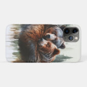 Coques Case-Mate iPhone Ours à l'aquarelle Rustique Sauvage (Dos (Horizontal))