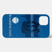 Coques Case-Mate iPhone Ours au clair de lune - Washington (Verso (horizontal))