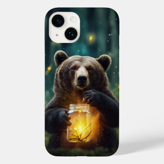 Coques Case-Mate iPhone Ours Avec Les Lucioles En Jar (Verso)