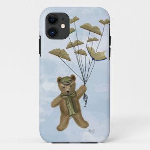 Coque iPhone 11 Ours avec les papillons 3 de livre