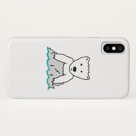 Coques Case-Mate iPhone Ours blanc (Dos (Horizontal))