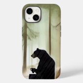 Coques Case-Mate iPhone Ours Boire du café dans les bois (Verso)