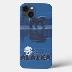 iPhone 13 Coque Ours dans le clair de lune - parc national de