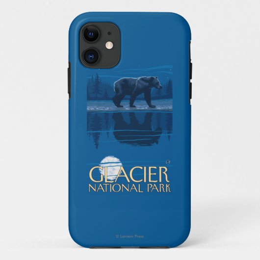 Coques Case-Mate iPhone Ours dans le clair de lune - parc national de (Dos)
